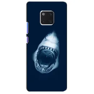 Силиконовый бампер с картинкой животных для Huawei Mate 20 Pro, LYa-l09, LYA-L29 (Пасть Акулы)
