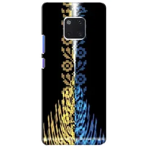 Силиконовый Чехол на Huawei Mate 20 Pro, LYa-l09, LYA-L29 (Патриотическая вышиванка)