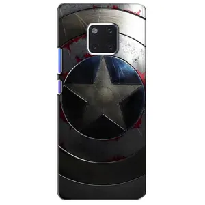 Чехол с Щитом Капитана Америки на Huawei Mate 20 Pro, LYa-l09, LYA-L29 (Ретро Щит Капитана)