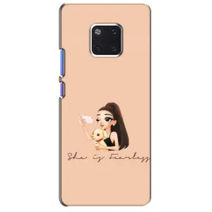 Силиконовый Чехол на Huawei Mate 20 Pro, LYa-l09, LYA-L29 с картинкой Стильных Девушек (С собакой)