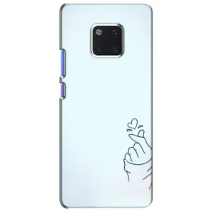 Чохол (Знак сердечка) для Huawei Mate 20 Pro, LYa-l09, LYA-L29 (Сердечко на блакитному)