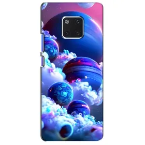 Чехлы КОСМОС для Huawei Mate 20 Pro, LYa-l09, LYA-L29 (Синие планеты)