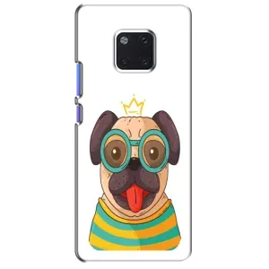 Бампер для Huawei Mate 20 Pro, LYa-l09, LYA-L29 с картинкой "Песики" (Собака Король)