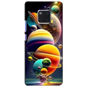 Чехол (ТПУ) с планетами на Huawei Mate 20 Pro, LYa-l09, LYA-L29 (Солнечна система)