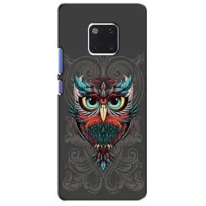 Чохли з принтом СОВИ для Huawei Mate 20 Pro, LYa-l09, LYA-L29 (Сова на сірому)