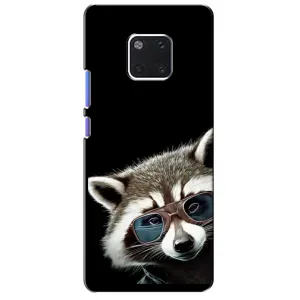 Силиконовый Чехол с Енотами на Huawei Mate 20 Pro, LYa-l09, LYA-L29 (Стильный Енот)