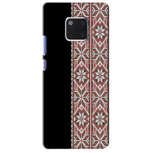 Силиконовый Чехол на Huawei Mate 20 Pro, LYa-l09, LYA-L29 с картинкой Вышиванки (Стильная вишиванка)