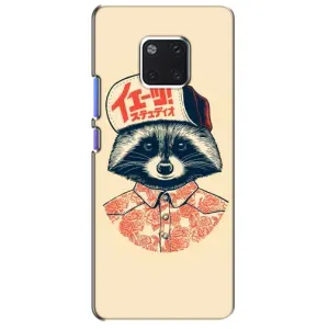 Силиконовый Чехол с Енотами на Huawei Mate 20 Pro, LYa-l09, LYA-L29 (В кепчику)