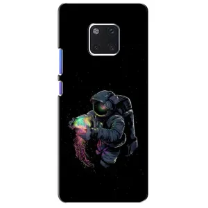Силиконовый Чехол с принтом "Космонавты" на Huawei Mate 20 Pro, LYa-l09, LYA-L29 (В руках земля)