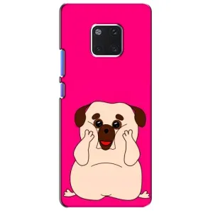 Чехол (ТПУ) Милые собачки для Huawei Mate 20 Pro, LYa-l09, LYA-L29 (Веселый Мопсик)