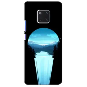 Летний Чехол на Huawei Mate 20 Pro, LYa-l09, LYA-L29 (Синий Водопад)