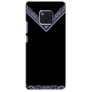 Силиконовый Чехол на Huawei Mate 20 Pro, LYa-l09, LYA-L29 (Воротник вышиванки)