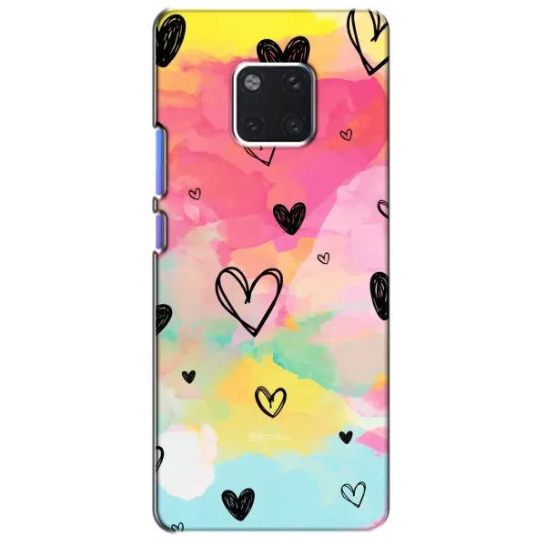 Чехол с рисунком «Яркие сердечки» для Huawei Mate 20 Pro (LYA-L09, LYA-L29)