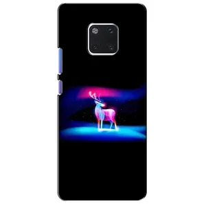 Силиконовый бампер с картинкой животных для Huawei Mate 20 Pro, LYa-l09, LYA-L29 (Яркий олень)