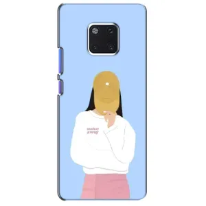 Силиконовый Чехол на Huawei Mate 20 Pro, LYa-l09, LYA-L29 с картинкой Стильных Девушек (Желтая кепка)