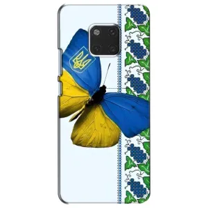 Чехол с Украинской символикой на Хуавей Мейт 20 (Бабочка)
