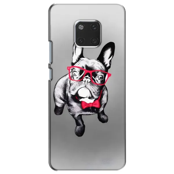 Чехол с рисунком «Бульдог в очках» для Huawei Mate 20 (HMA-L09, HMA-L29)