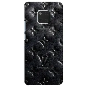 Текстурный Чехол Louis Vuitton для Хуавей Мейт 20 (Черный ЛВ)