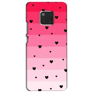 Чохли з тематикою "Маленькі Сердчеки" на Huawei Mate 20, HMA-L09, HMA-L29 (Чорні сердечка)