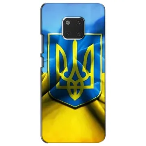 Чехол с картинкой (Патриотический ГЕРБ) на Huawei Mate 20, HMA-L09, HMA-L29 (Герб и Флаг Украины)
