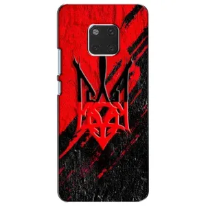 Чехлы УПА (Красно-Чёрный) на Huawei Mate 20, HMA-L09, HMA-L29 (Герб в цвете УПА)