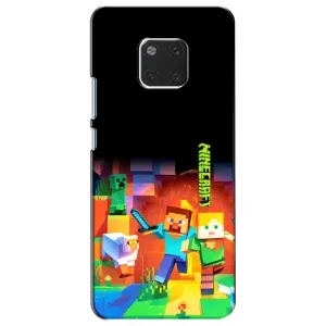 Чехлы для Huawei Mate 20, HMA-L09, HMA-L29 (Персонажи Майн Крафт) (Герой Майнкрафт)