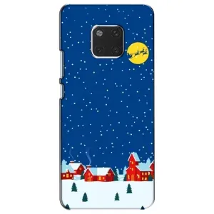Силиконовый бампер на рождество для Huawei Mate 20, HMA-L09, HMA-L29 (Город в снегу)