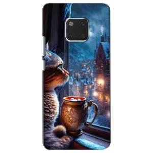 Чехлы на Новый Год Huawei Mate 20, HMA-L09, HMA-L29 (Кот новогодний)