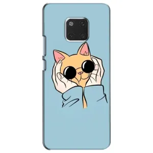 Бампер з зображенням Котиків для Хуавей Мейт 20 (КОТИК в окулярах)
