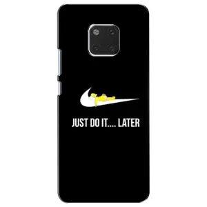 Силиконовый Чехол на Huawei Mate 20, HMA-L09, HMA-L29 с картинкой Nike (Later)