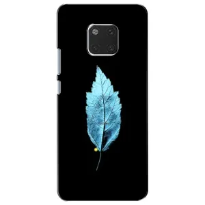 Чохол з картинками на чорному фоні для Huawei Mate 20, HMA-L09, HMA-L29 (Листя)