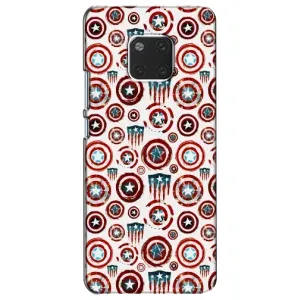 Чехол с Щитом Капитана Америки на Huawei Mate 20, HMA-L09, HMA-L29 (Марвел щиты)