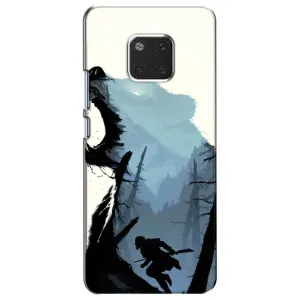 Силіконовий бампер з картинкою звірів для Huawei Mate 20, HMA-L09, HMA-L29 (Ведмідь та ліс)