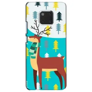 Силіконовий бампер з картинкою звірів для Huawei Mate 20, HMA-L09, HMA-L29 (Олень із шарфом)