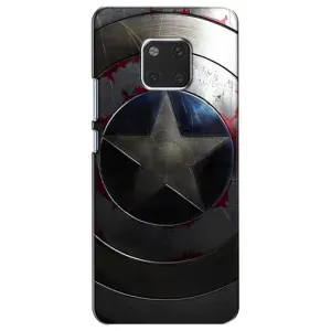 Чехол с Щитом Капитана Америки на Huawei Mate 20, HMA-L09, HMA-L29 (Ретро Щит Капитана)