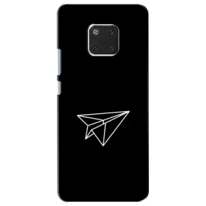 Чохол з картинками на чорному фоні для Huawei Mate 20, HMA-L09, HMA-L29 (Літак)