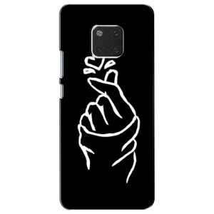 Чохол (Знак сердечка) для Huawei Mate 20, HMA-L09, HMA-L29 (Сердечко на чорному)