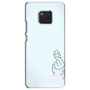 Чохол (Знак сердечка) для Huawei Mate 20, HMA-L09, HMA-L29 (Сердечко на блакитному)