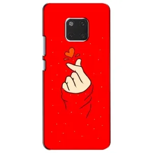 Чохол (Знак сердечка) для Huawei Mate 20, HMA-L09, HMA-L29 (Сердечко на червоному)
