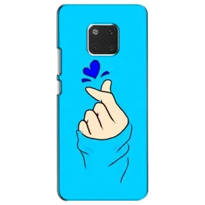 Чохол (Знак сердечка) для Huawei Mate 20, HMA-L09, HMA-L29 (Сердечко на синоьому)