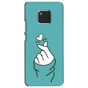 Чохол (Знак сердечка) для Huawei Mate 20, HMA-L09, HMA-L29 (Сердечко на бірюзовому)