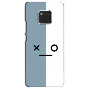 Силиконовые Чехлы (смешные стикеры) для Huawei Mate 20, HMA-L09, HMA-L29 (Серо-белый)
