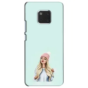 Силіконовый Чохол на Huawei Mate 20, HMA-L09, HMA-L29 з картинкой Модных девушек (В шапці)
