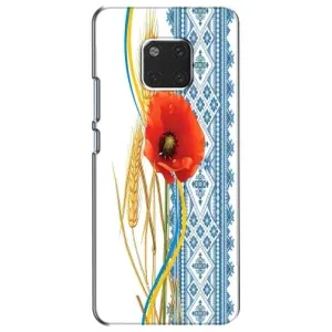 Силиконовый Чехол на Huawei Mate 20, HMA-L09, HMA-L29 с картинкой Вышиванки (Вышиванка с цветком)