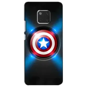 Чехол с Щитом Капитана Америки на Huawei Mate 20, HMA-L09, HMA-L29 (Яркий Щит Капитана)