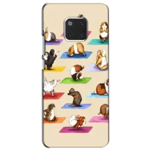 Чохол з Прикольним Принтом на Huawei Mate 20, HMA-L09, HMA-L29 (Йога свинок)