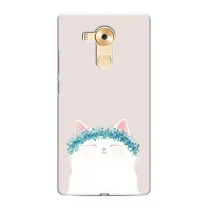 Чохол на тематику: Коти для Huawei Mate 8 (NXT) (Білий котик)