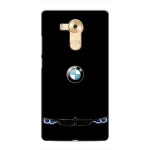 Силиконовый бампер с картинкой машины на Huawei Mate 8, NXT (Черный BMW)