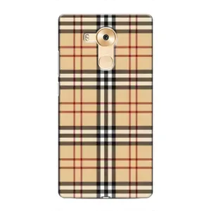Чехол с Брендами одежды на Хуавей Мейт 8 (Burberry стиль)