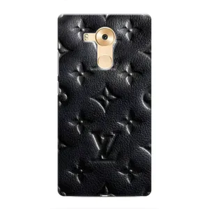 Текстурный Чехол Louis Vuitton для Хуавей Мейт 8 (Черный ЛВ)